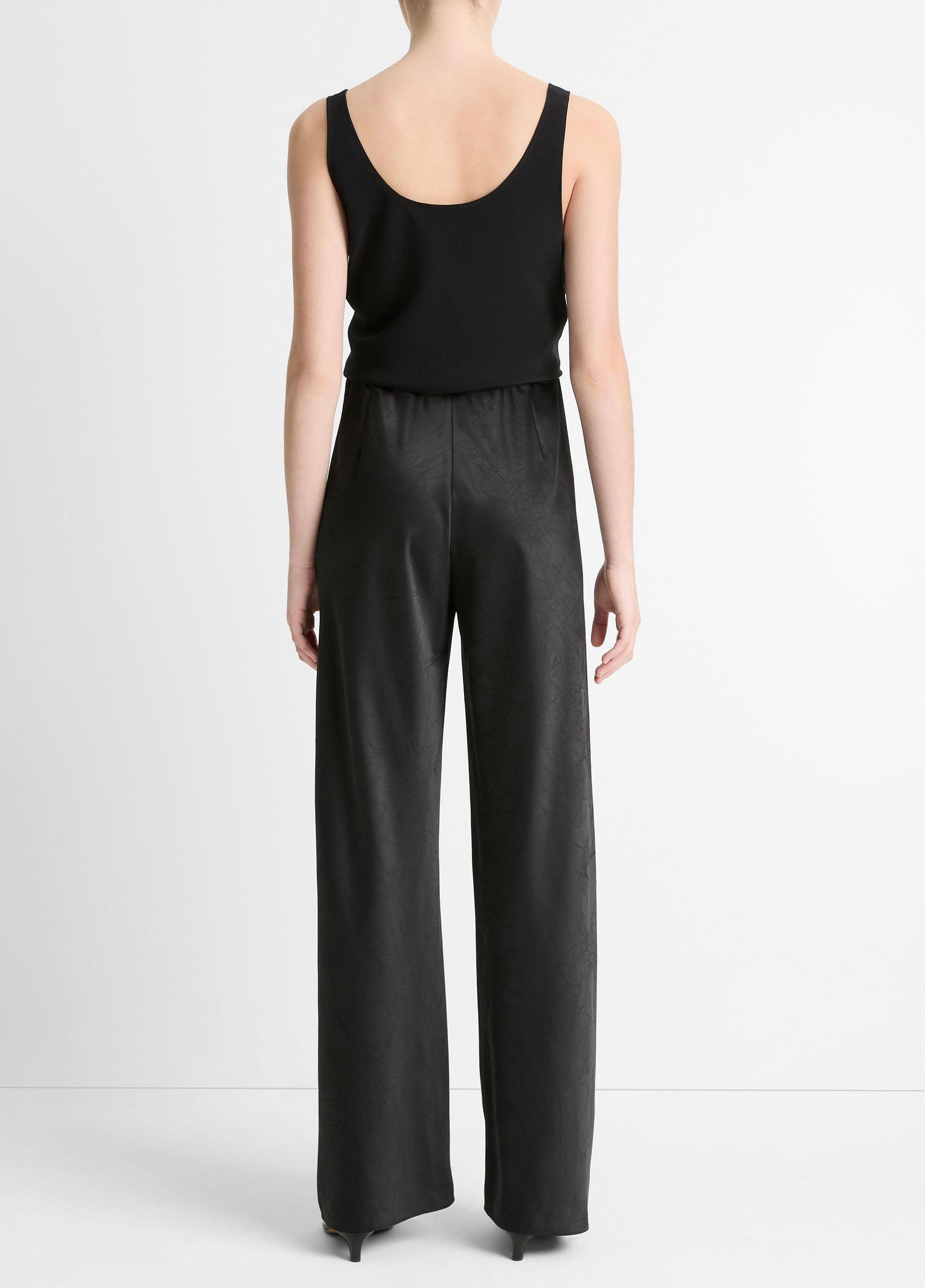 Womens Fluid Satin Bias Pant, Black, Size S Vince Product Image