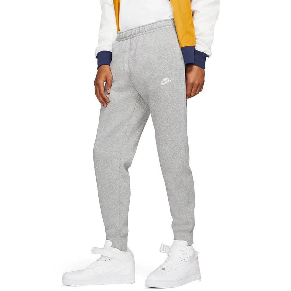 Nike Club cuffed sweatpants in gray heather Product Image