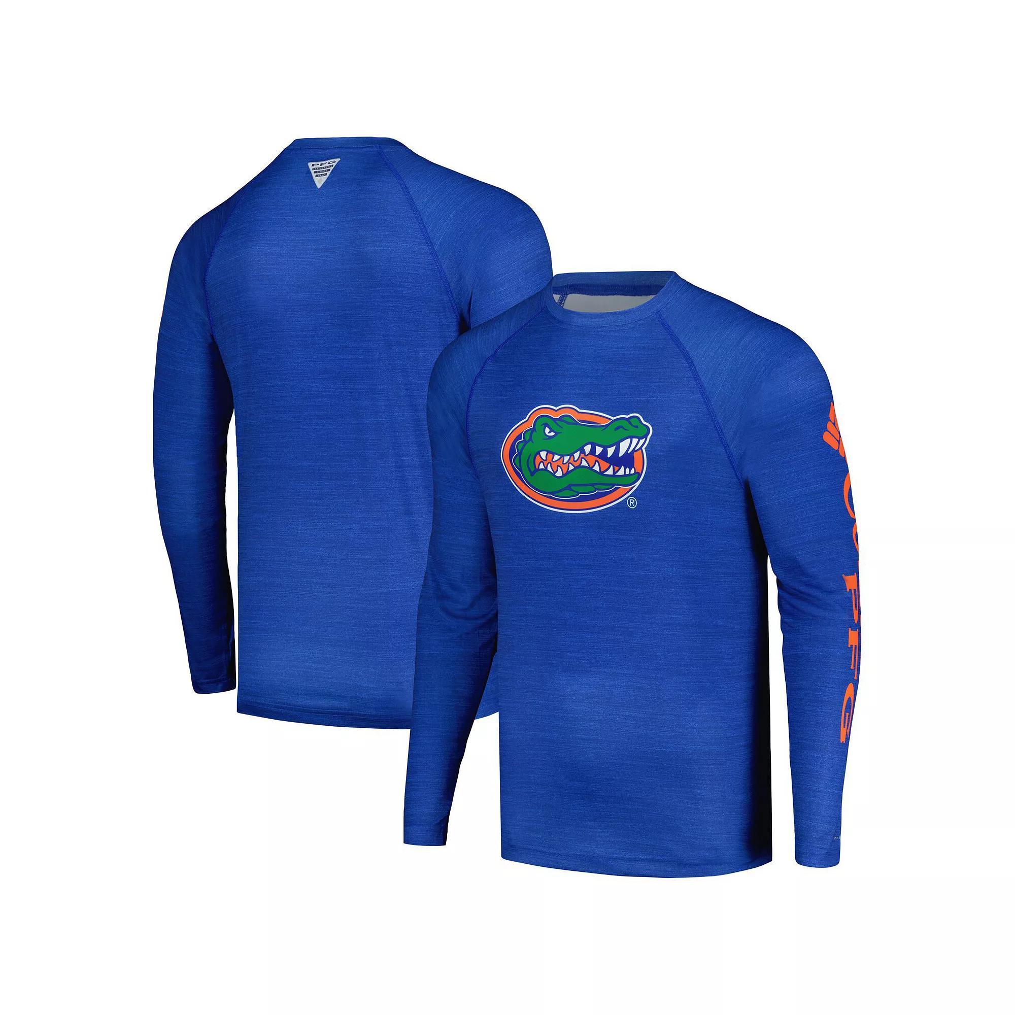 Columbia Mens Collegiate PFG Terminal Tackle Heather Long Sleeve Shirt - Florida- Product Image