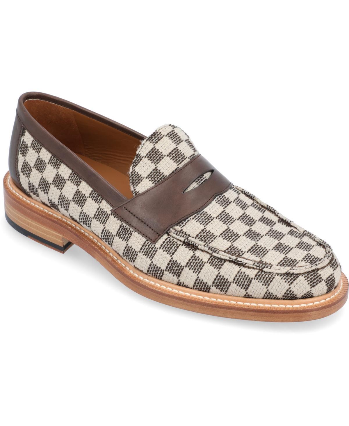 Taft Mens Fitz Checked Loafers Product Image
