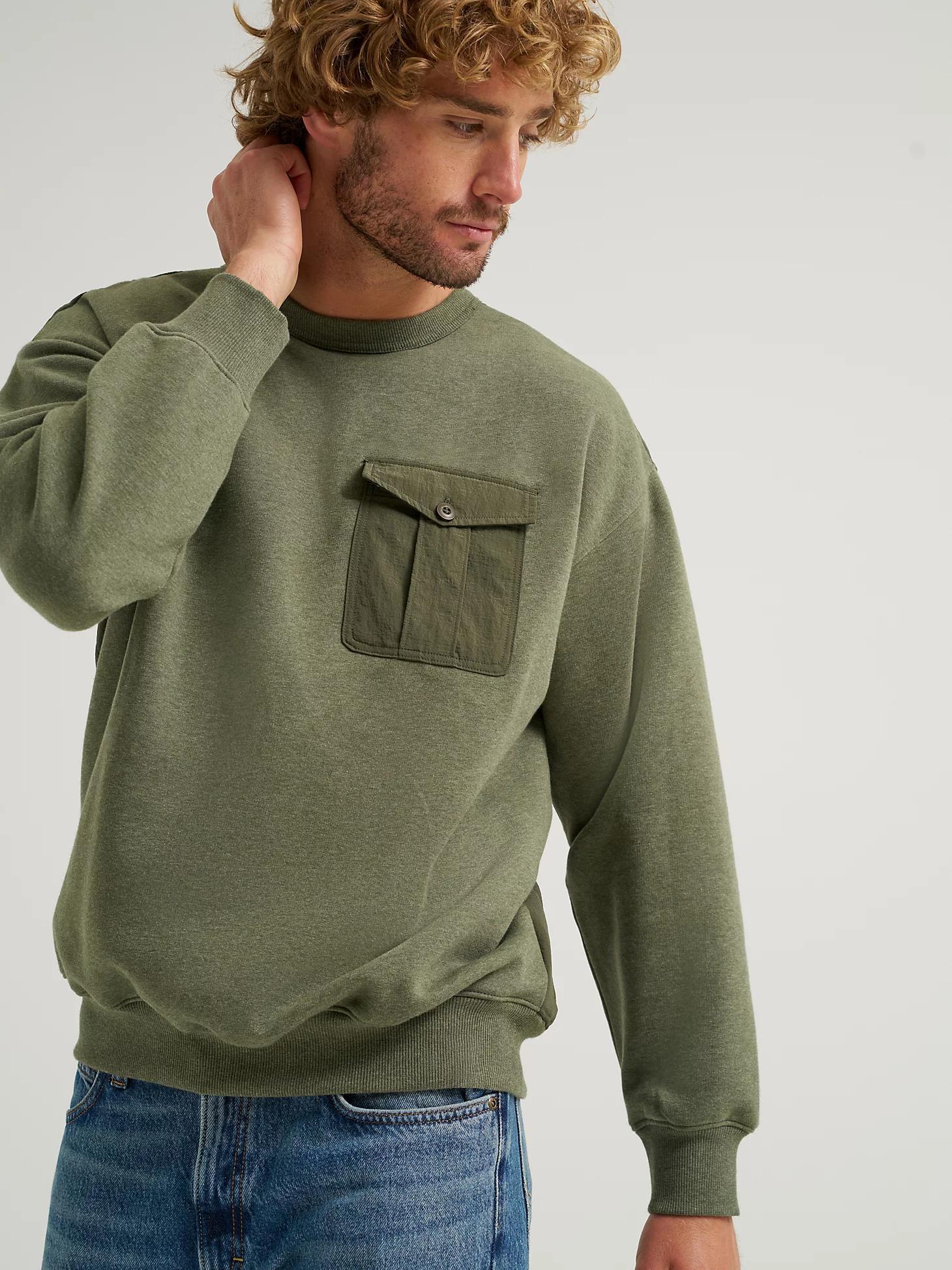 Men's Quilted Crew Sweatshirt | Men's Tops & Tees | Lee® Product Image