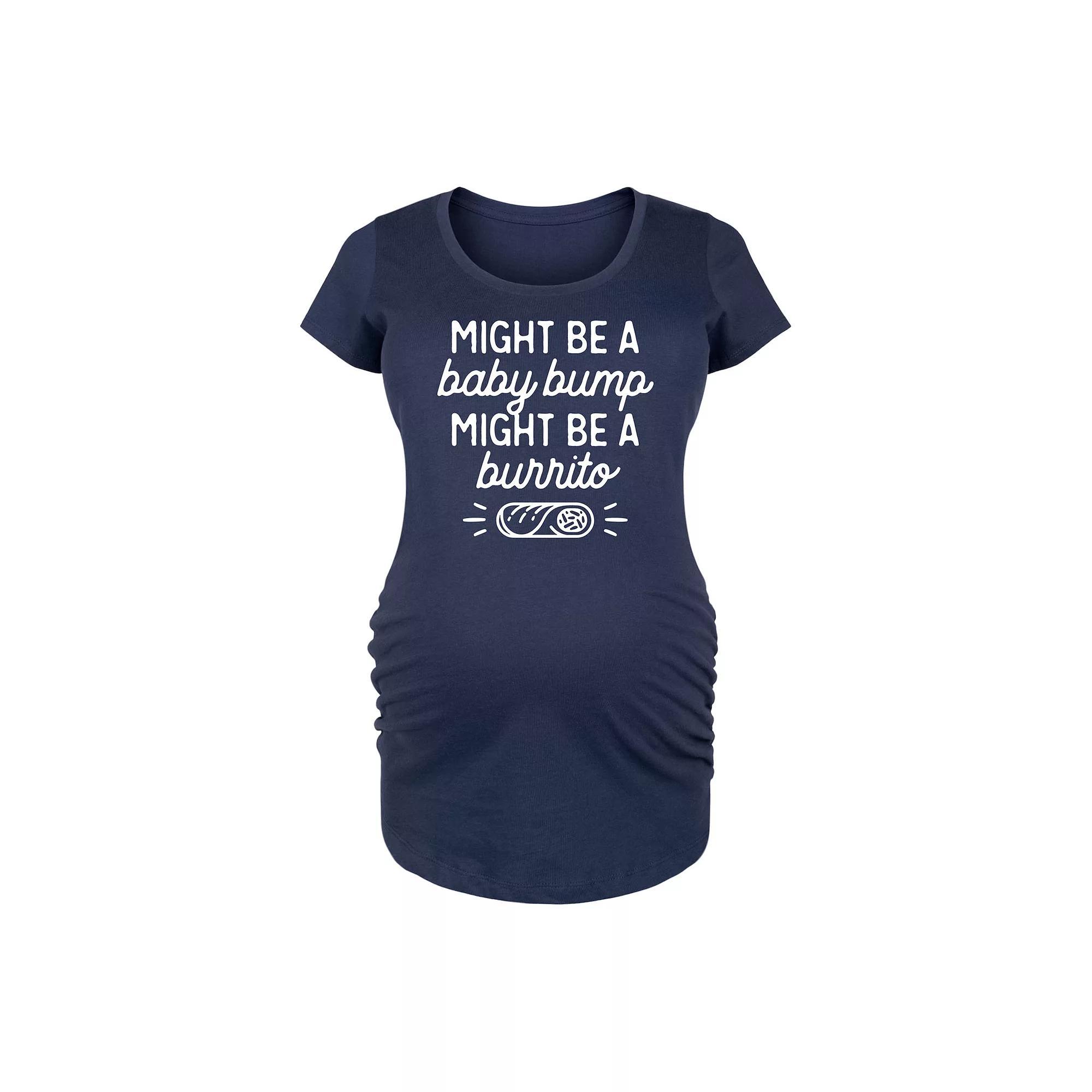 Maternity Might Be A Baby Bump Burrito Graphic Tee, Womens Product Image