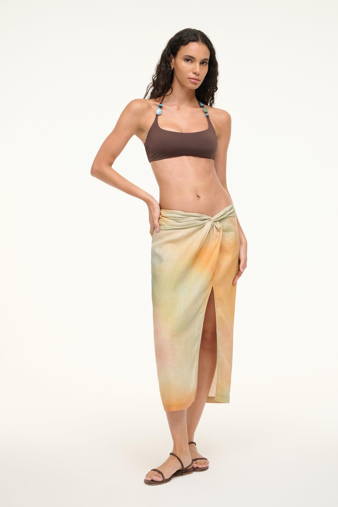 PORTO LINEN SKIRT | PASTEL CLOUDS Product Image