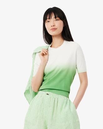 Short Sleeved Ombré Effect Sweater Product Image