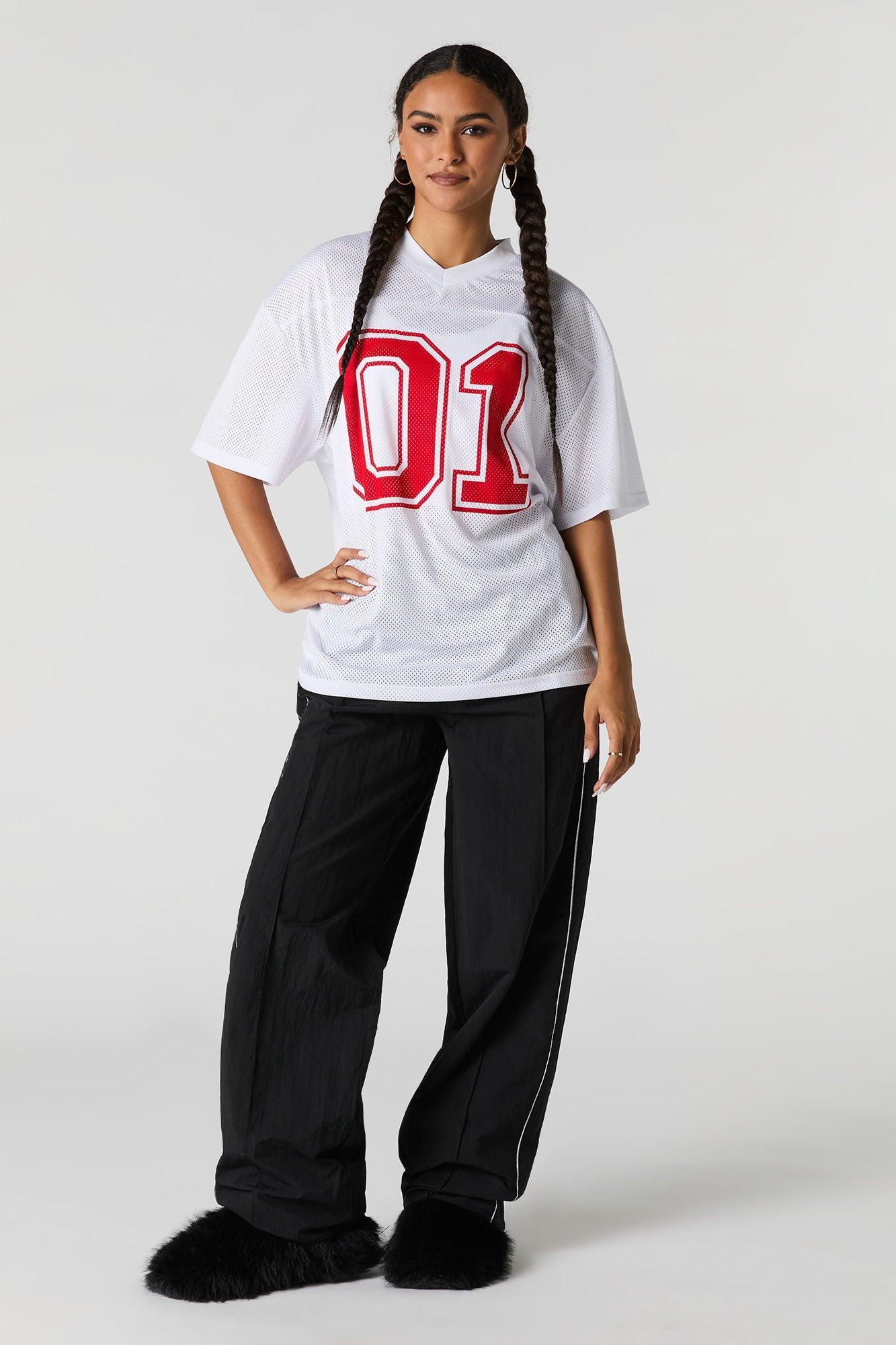 Graphic Mesh Football Jersey Female Product Image