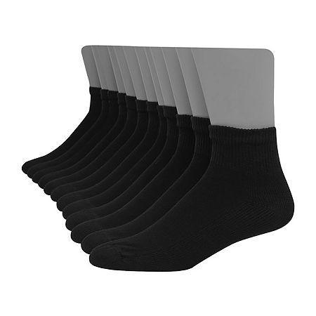 Hanes Ultimate Mens 12-Pack Soft & Durable Ankle Socks Product Image