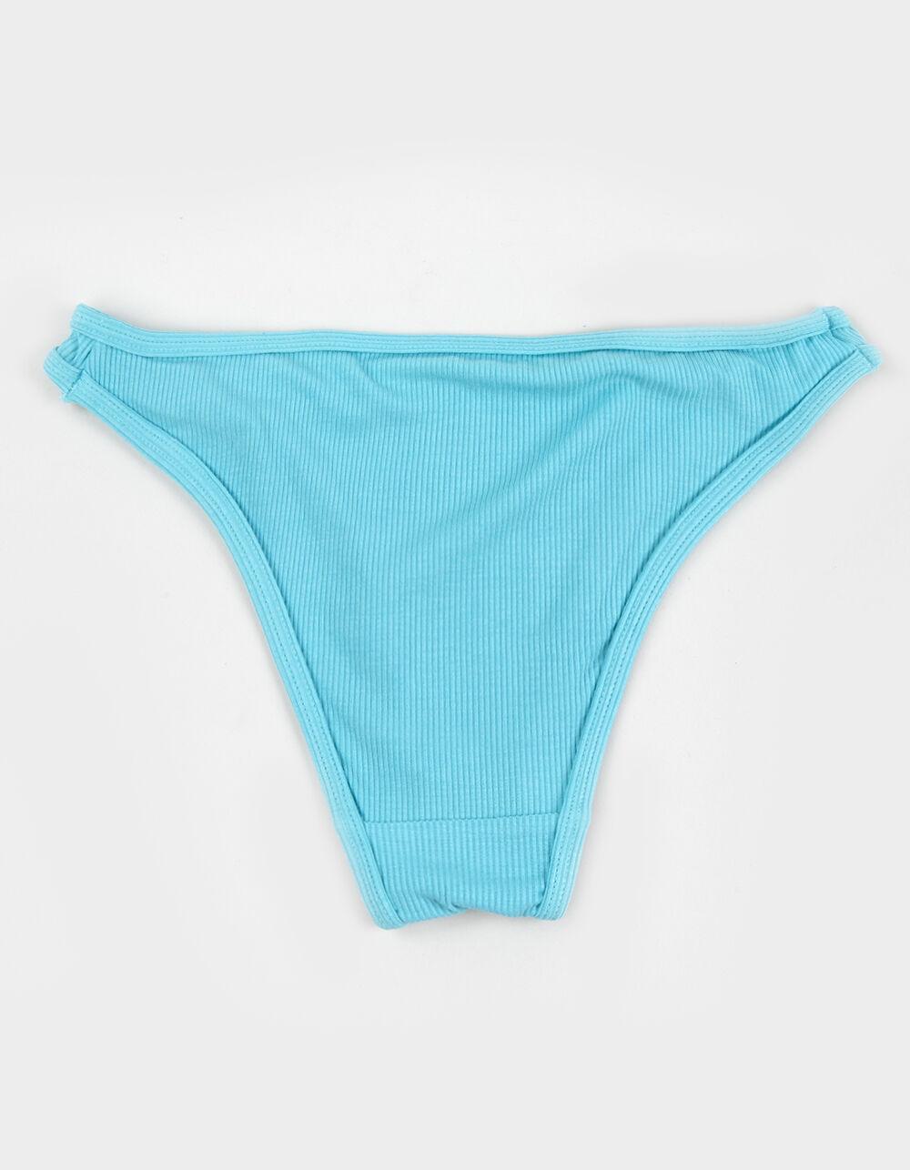 FULL TILT High Leg Rib Bikini Panties - RED Product Image