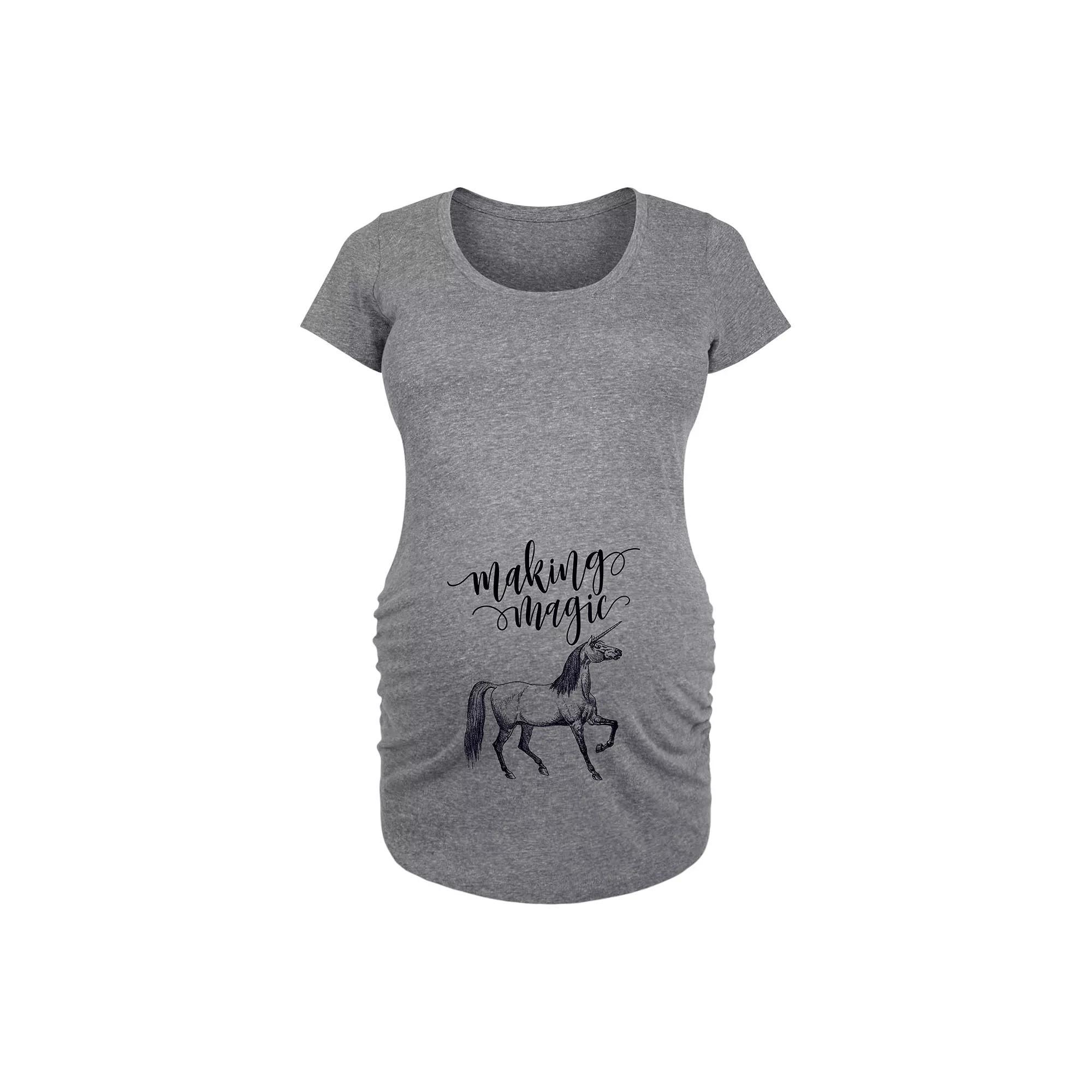 Maternity Dr. Seuss Grinch Ew.. People Graphic Tee, Womens Heather Grey Product Image