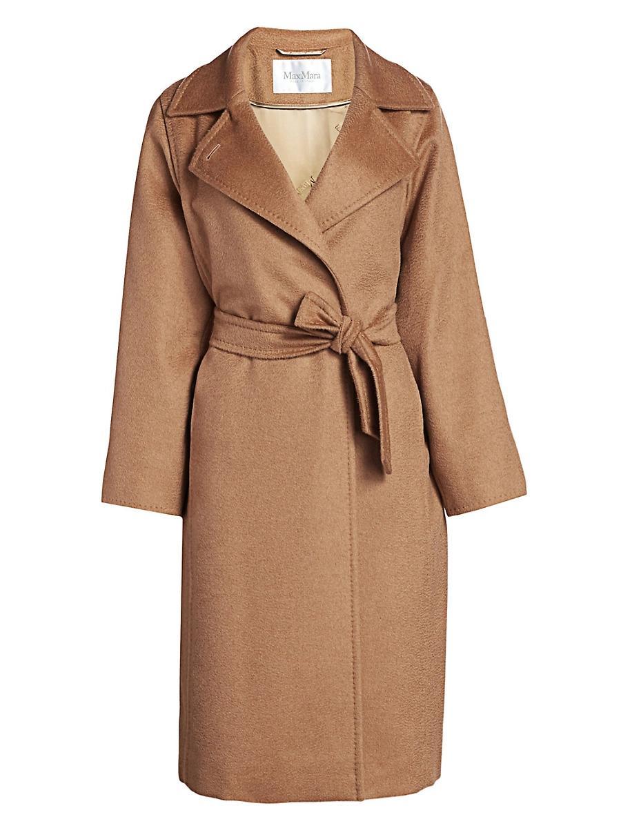 Manuela Belted Camel Hair Coat, Camel Product Image