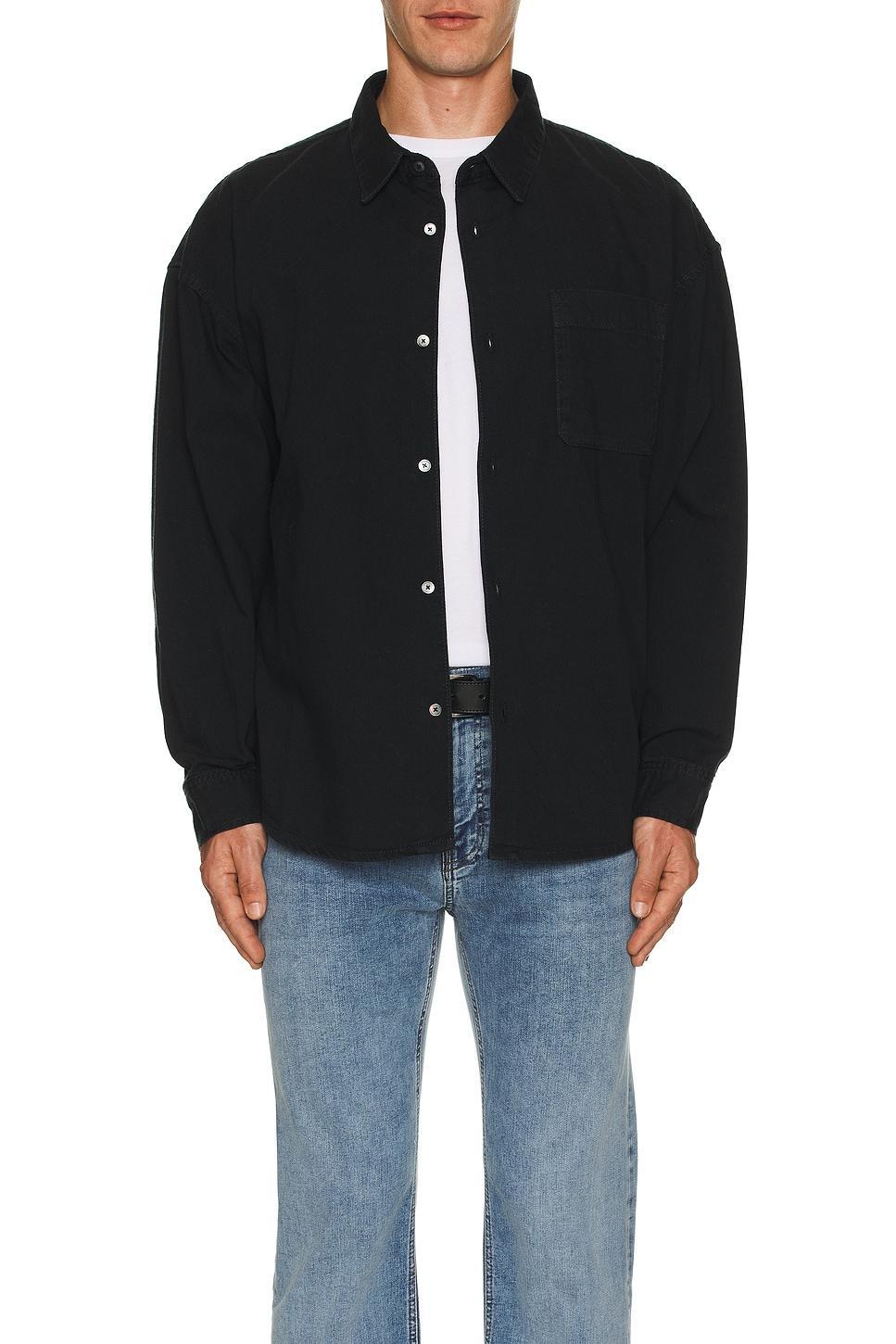 Long Sleeve Relaxed Denim Shirt Product Image