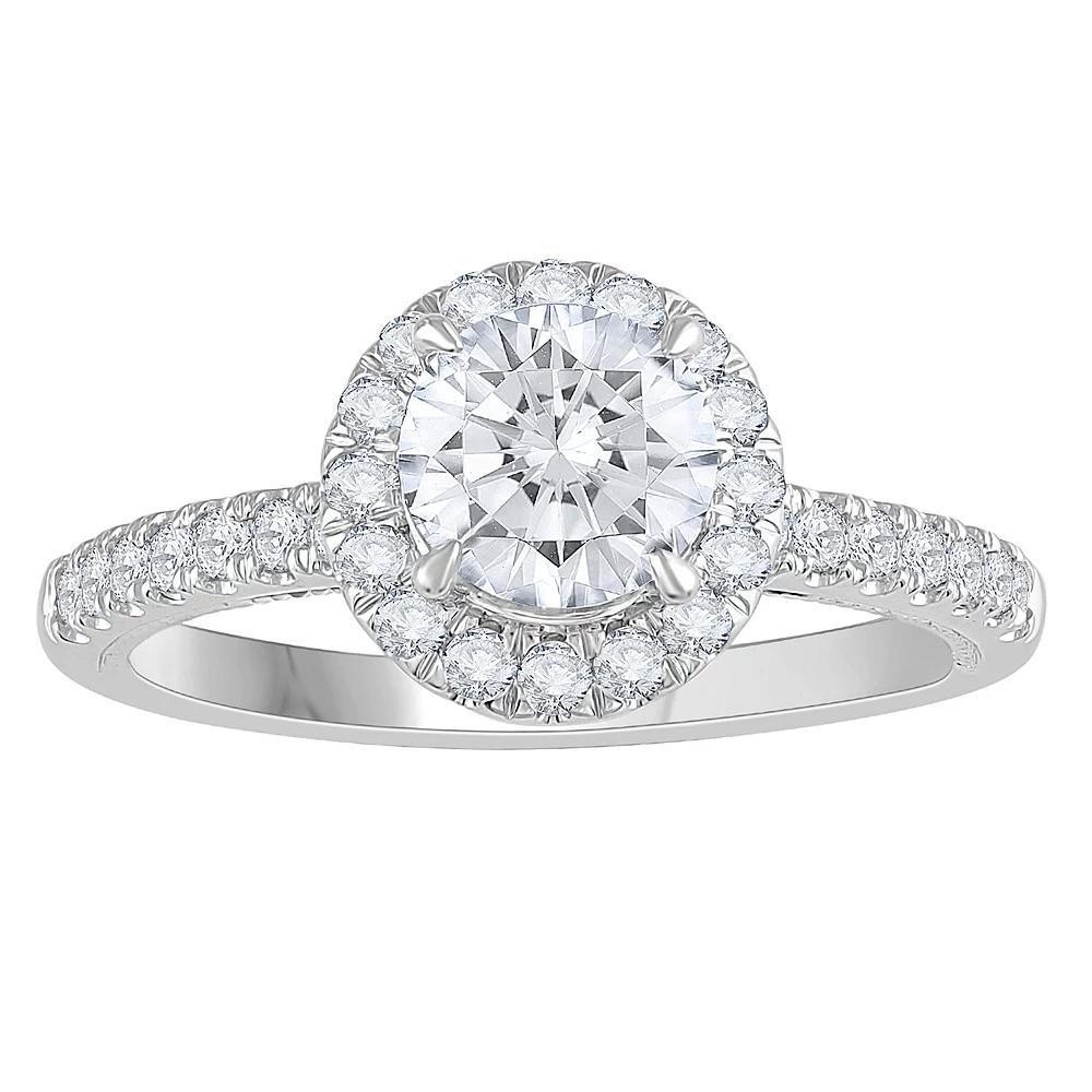 Diamond Medley 14k White Gold 1 3/8 Carat T.W. Lab-Grown Diamond Engagement Ring, Women's, Size: 7, 14k Whgold Product Image