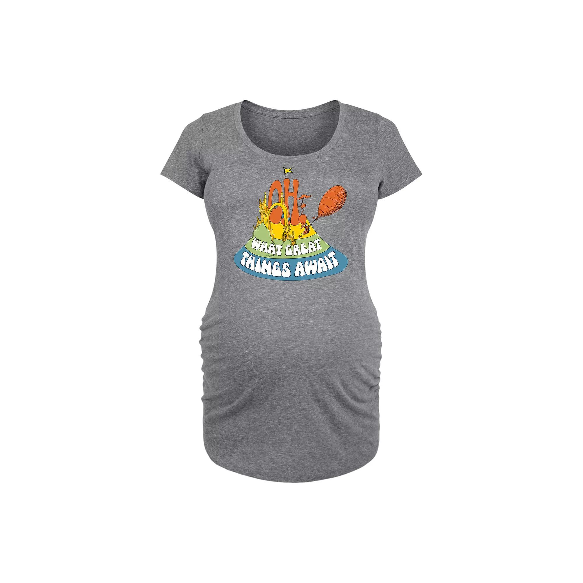 Maternity Care Bears Care Bears Pastel Lineup Graphic Tee, Womens Grey Gray Product Image