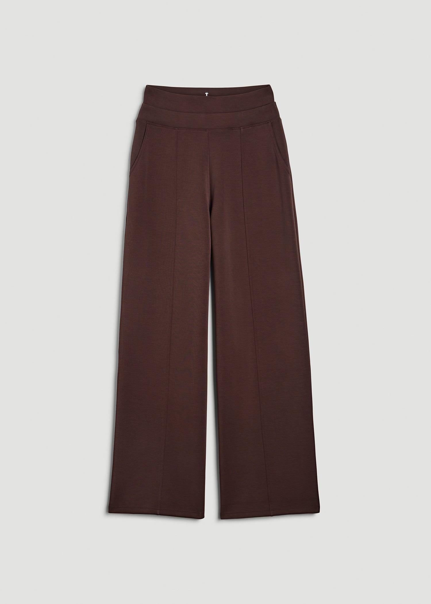 Soft Motion Wide Leg Ultra High Rise Pant for Tall Women in Espresso Product Image