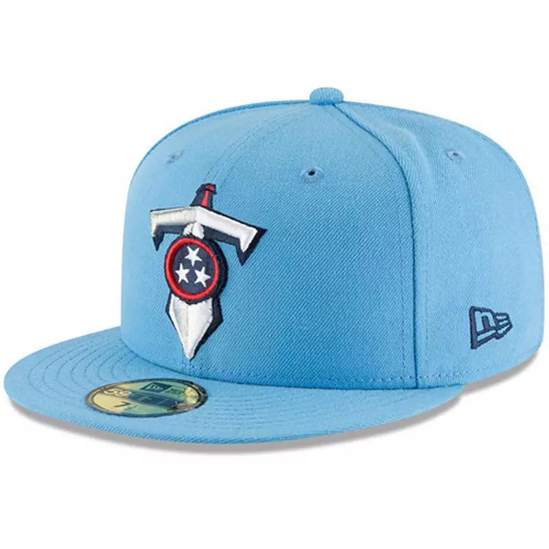 Men's New Era Light Blue Tennessee Titans Omaha 59FIFTY Fitted Hat, Size: 7 1/4 Product Image