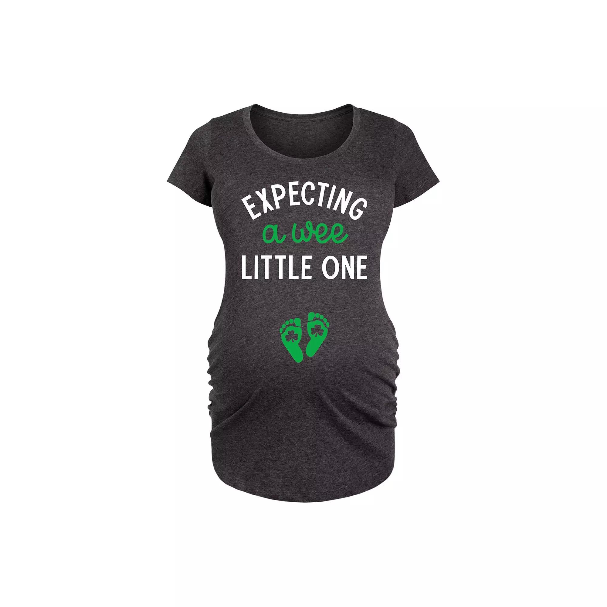 Maternity Love Heart Graphic Tee, Womens Blue Product Image