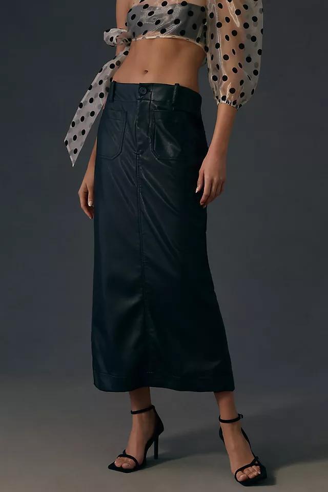 The Colette Maxi Skirt by Maeve: Faux-Leather Edition Product Image