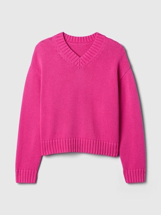Oversized V-Neck Sweater Product Image
