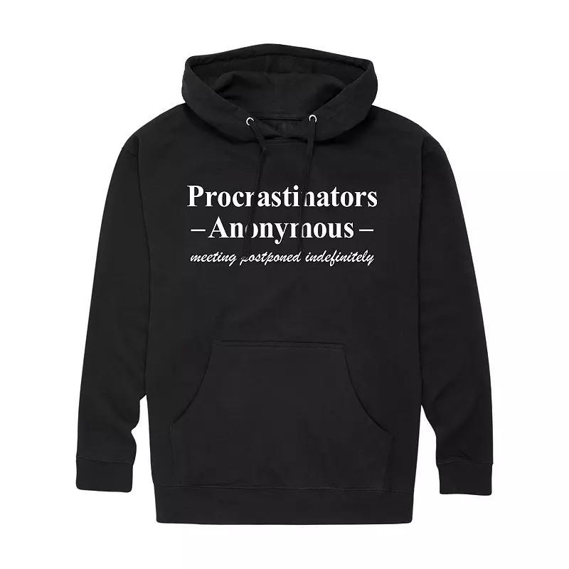 Men's Procrastinators Anonymous Hoodie, Size: Medium, Black Product Image