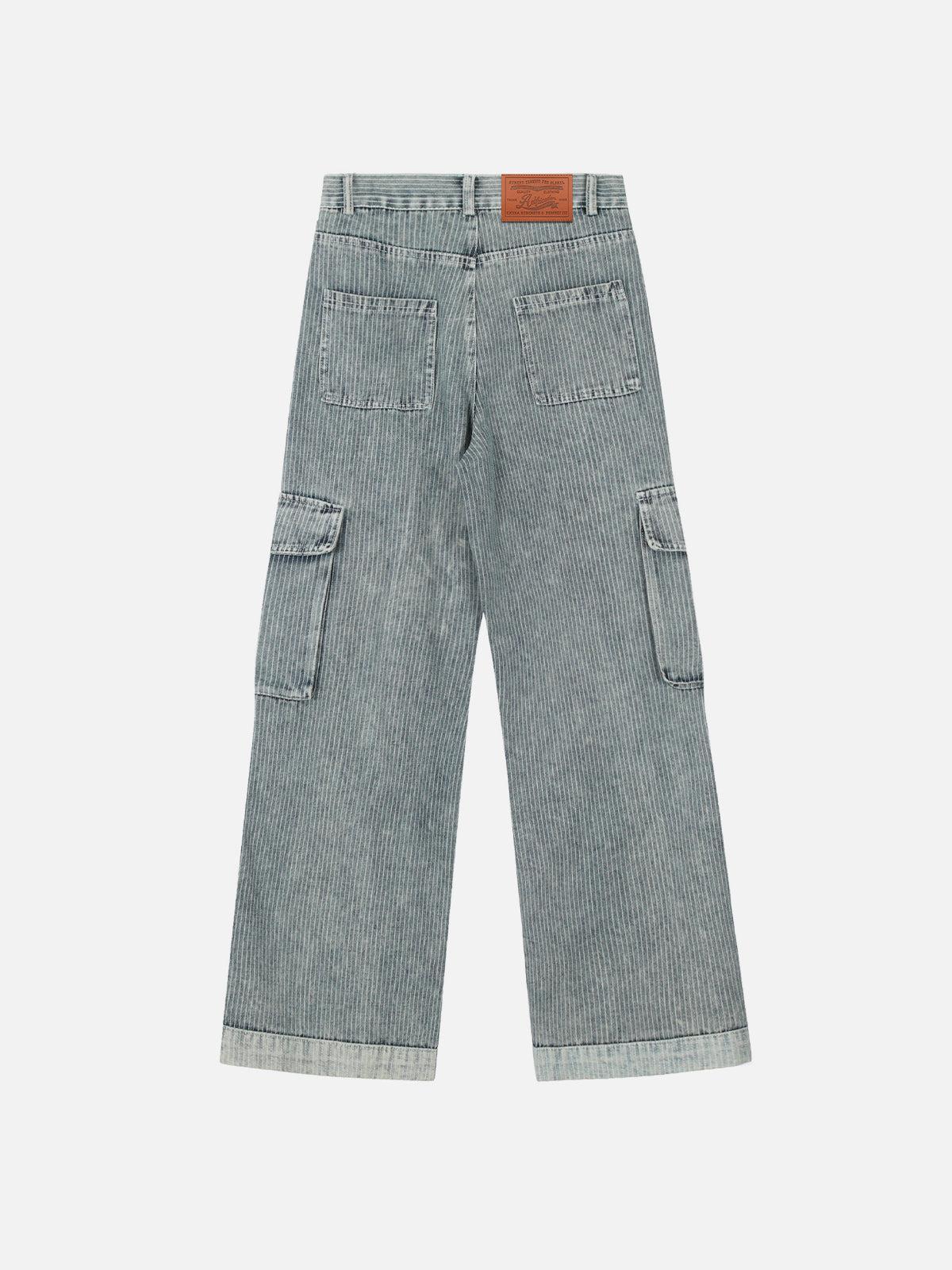 Aelfric Eden Stripe Multi Pocket Loose Jeans Product Image