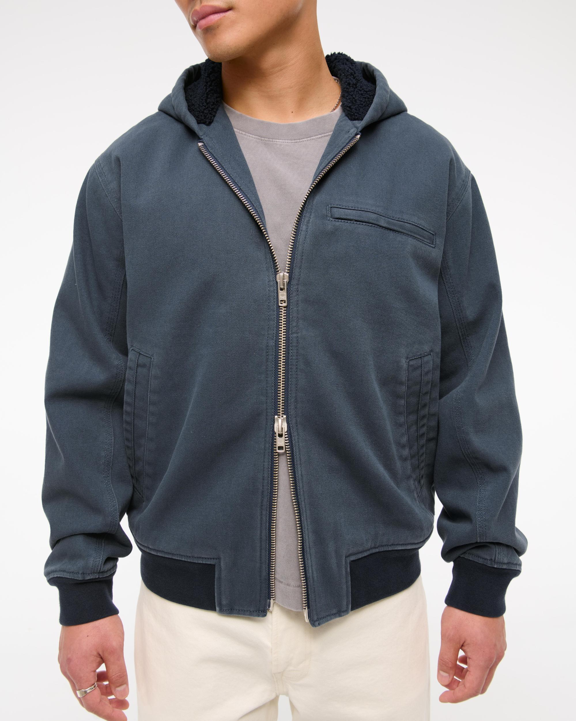 Hooded Workwear Bomber Jacket Product Image