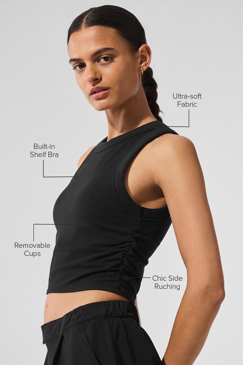 Sway Bra Tank - Black Product Image