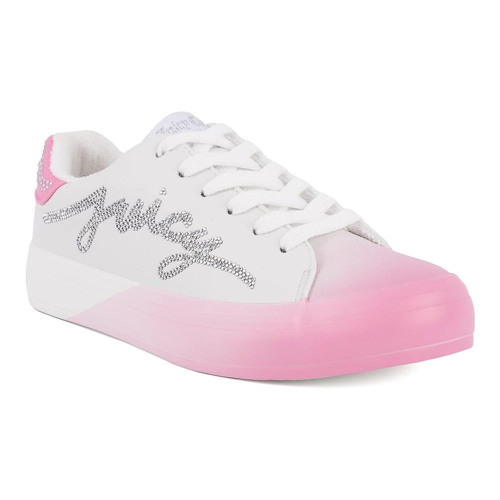 Juicy Couture Aurelie Women's Casual Sneakers, Size: 8, White Pink Product Image