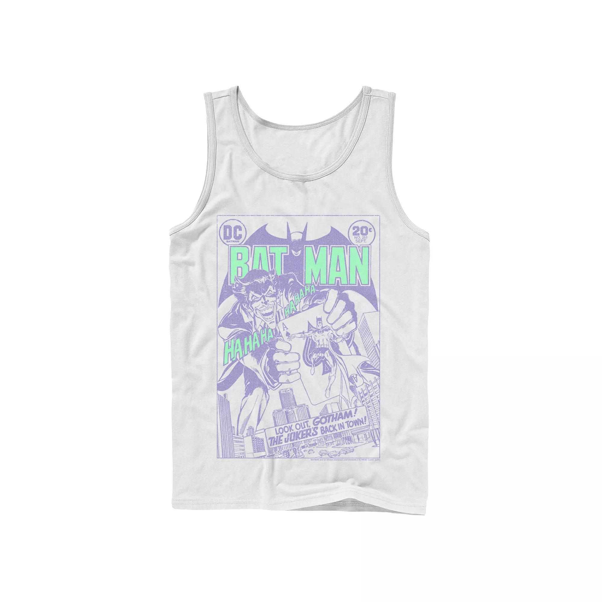 Mens DC Comics Batman Joker Cover Tank Top Product Image