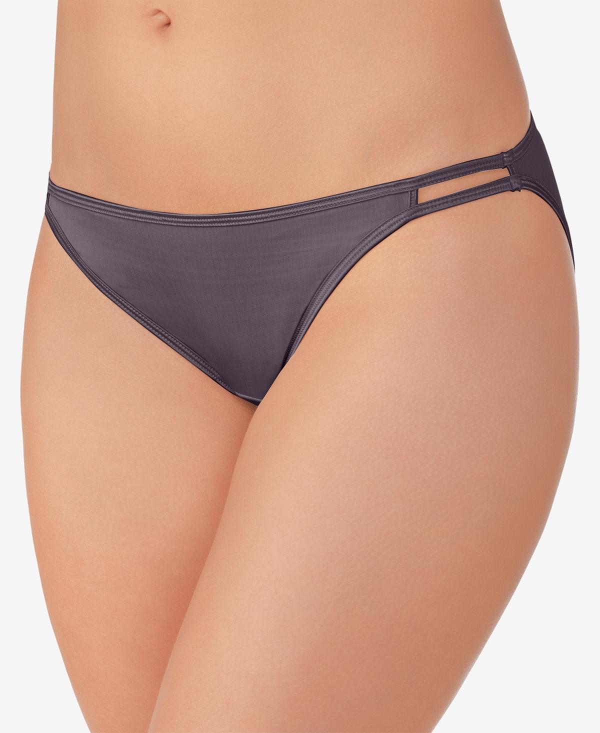 Plus Size Vanity Fair Lingerie Illumination String Bikini 18810, Womens Steele Purple Product Image