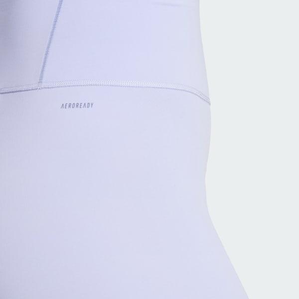 adidas All Me 5-Inch Short Leggings Violet Tone XL Womens Product Image