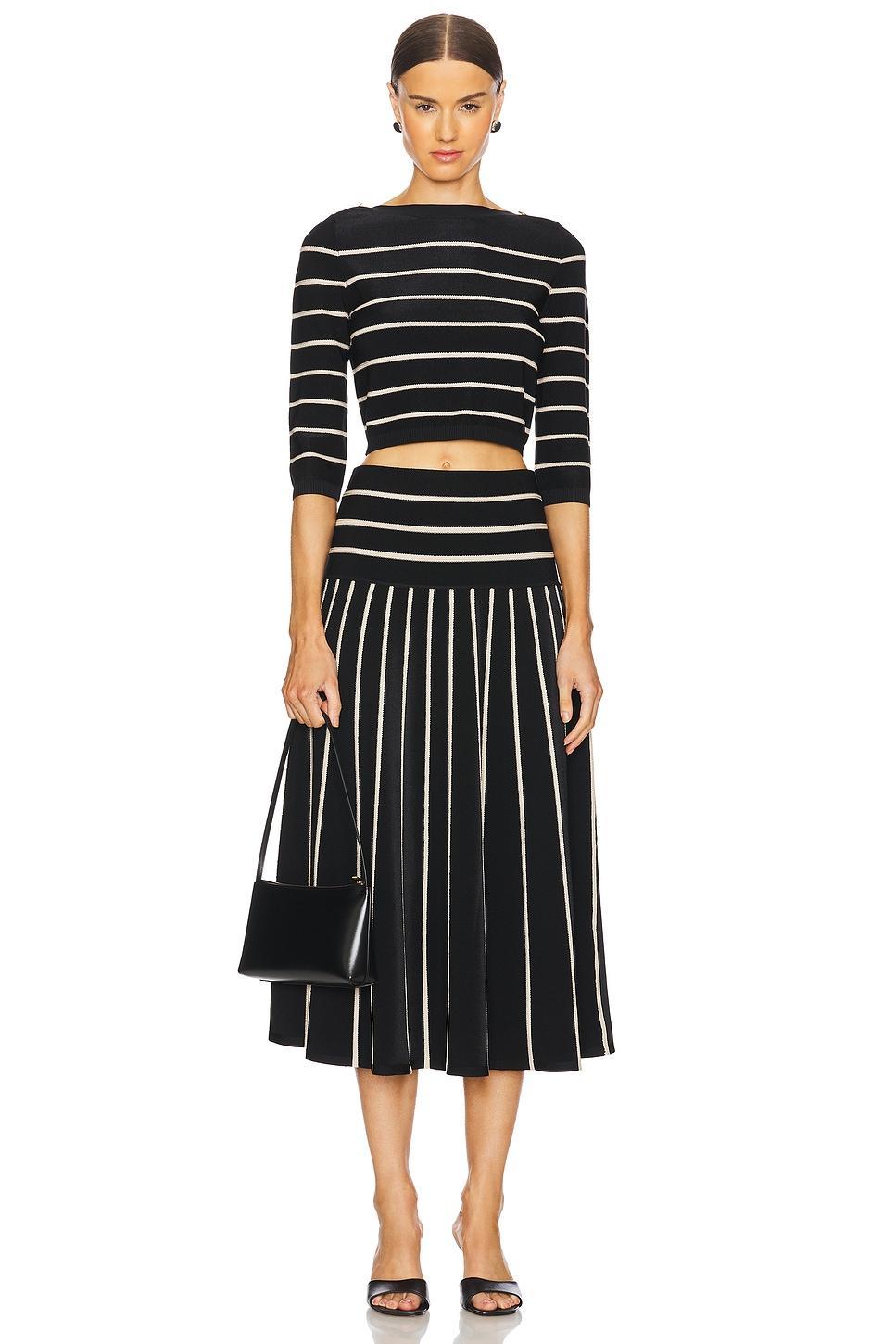 Crush Stripe Cropped Top Zimmermann Product Image