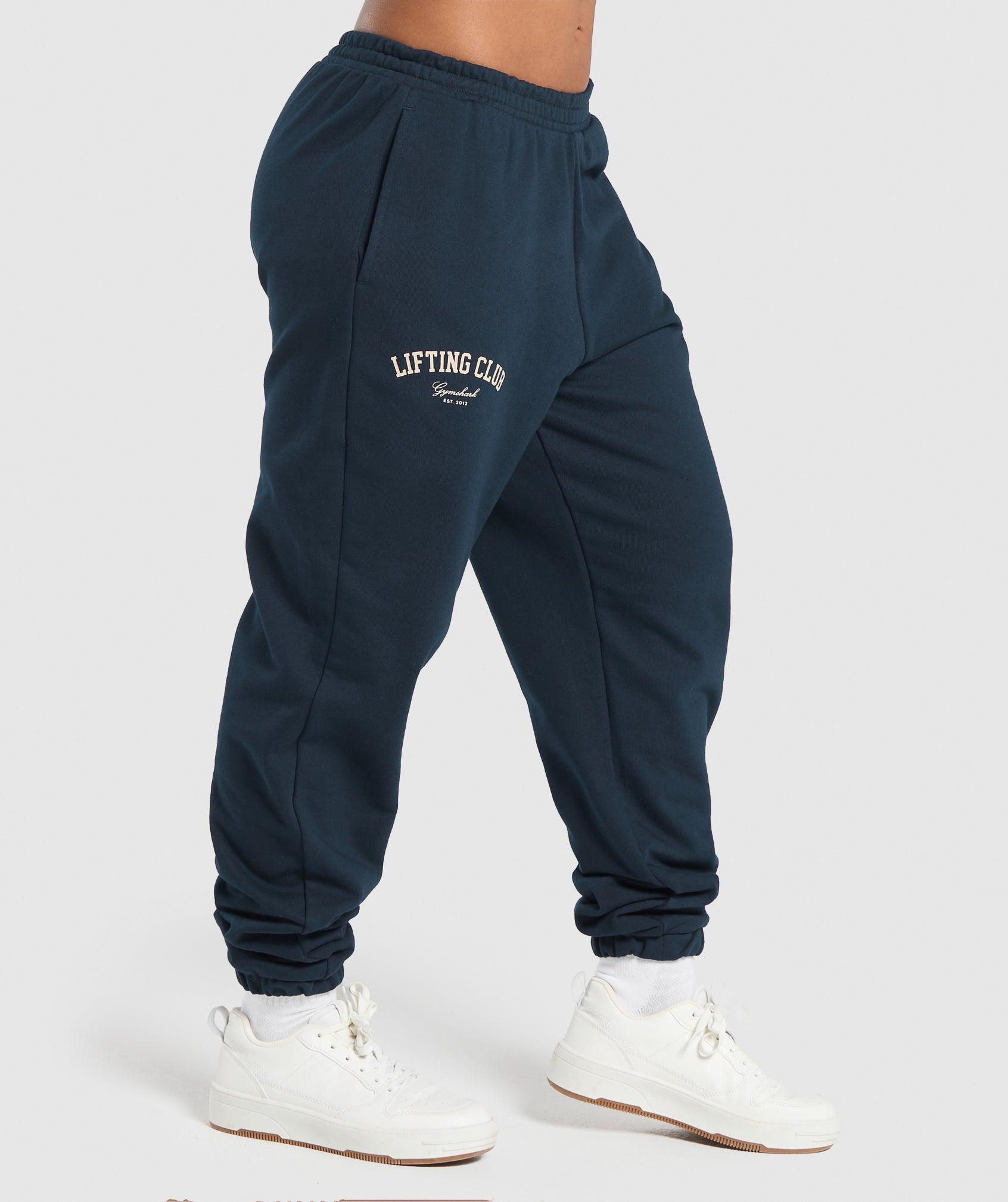Gymshark Lifting Club Oversized Joggers - Navy Female Product Image