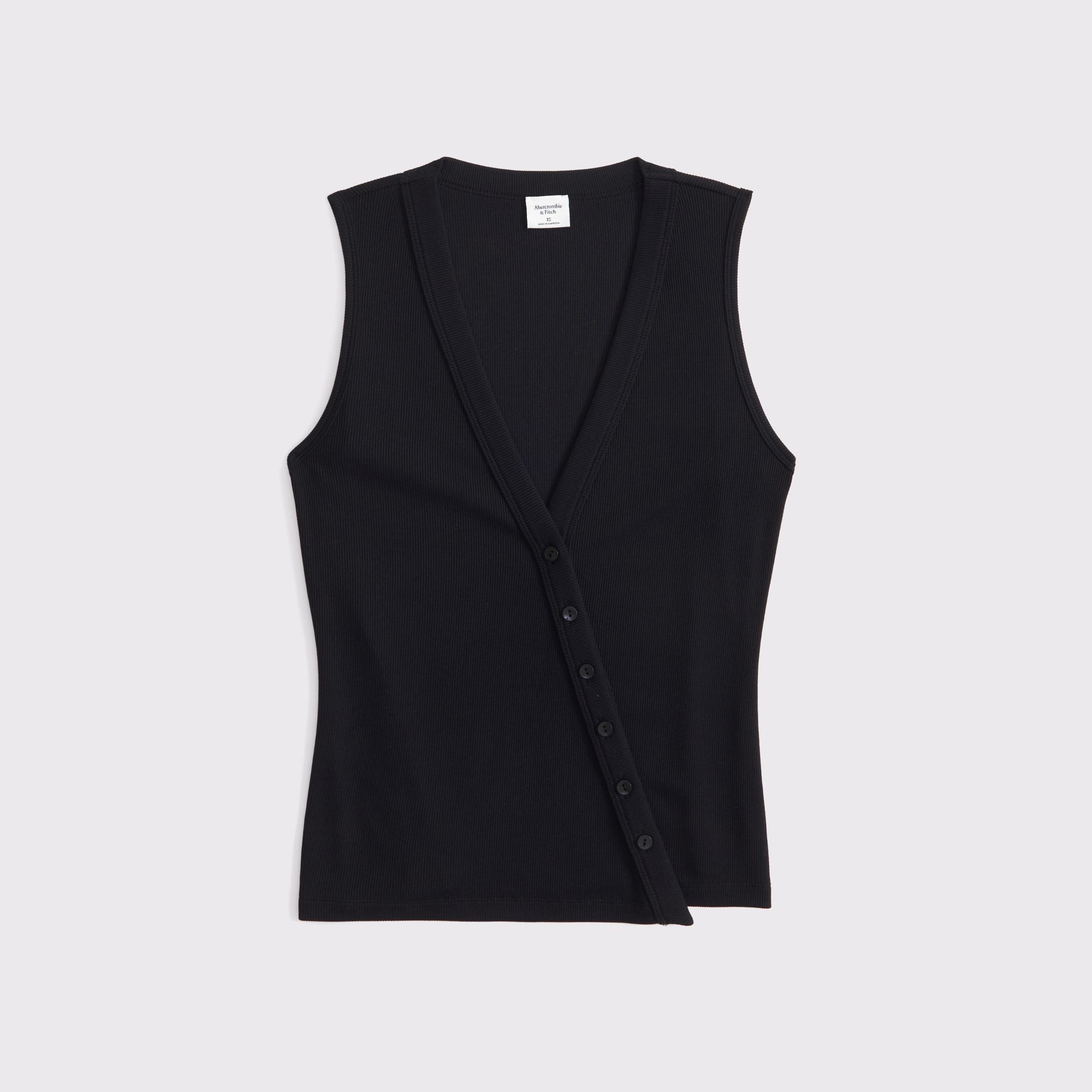 Asymmetrical Button-Through Top Product Image