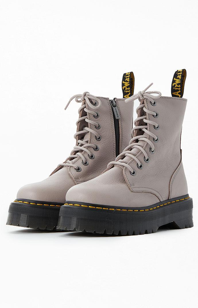 DR. MARTENS' Pisa Leather Ankle Boots In Vintage Taupe Pisa Product Image