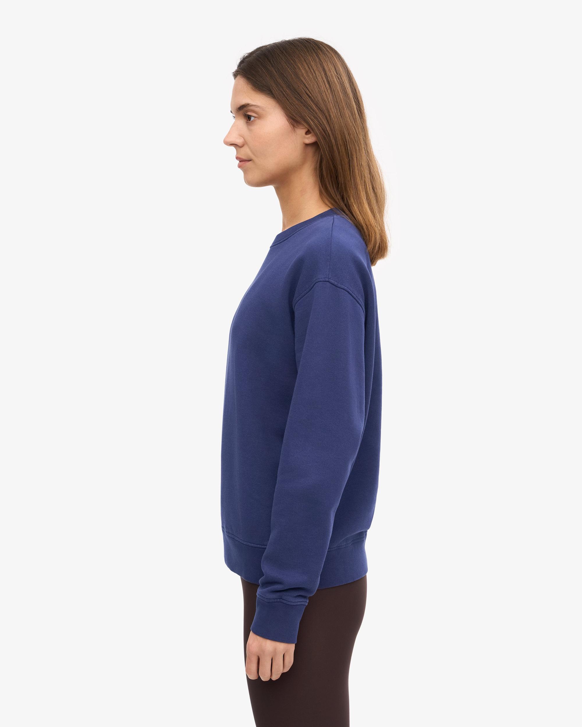 Women Classic Organic Crew - Marine Blue Product Image