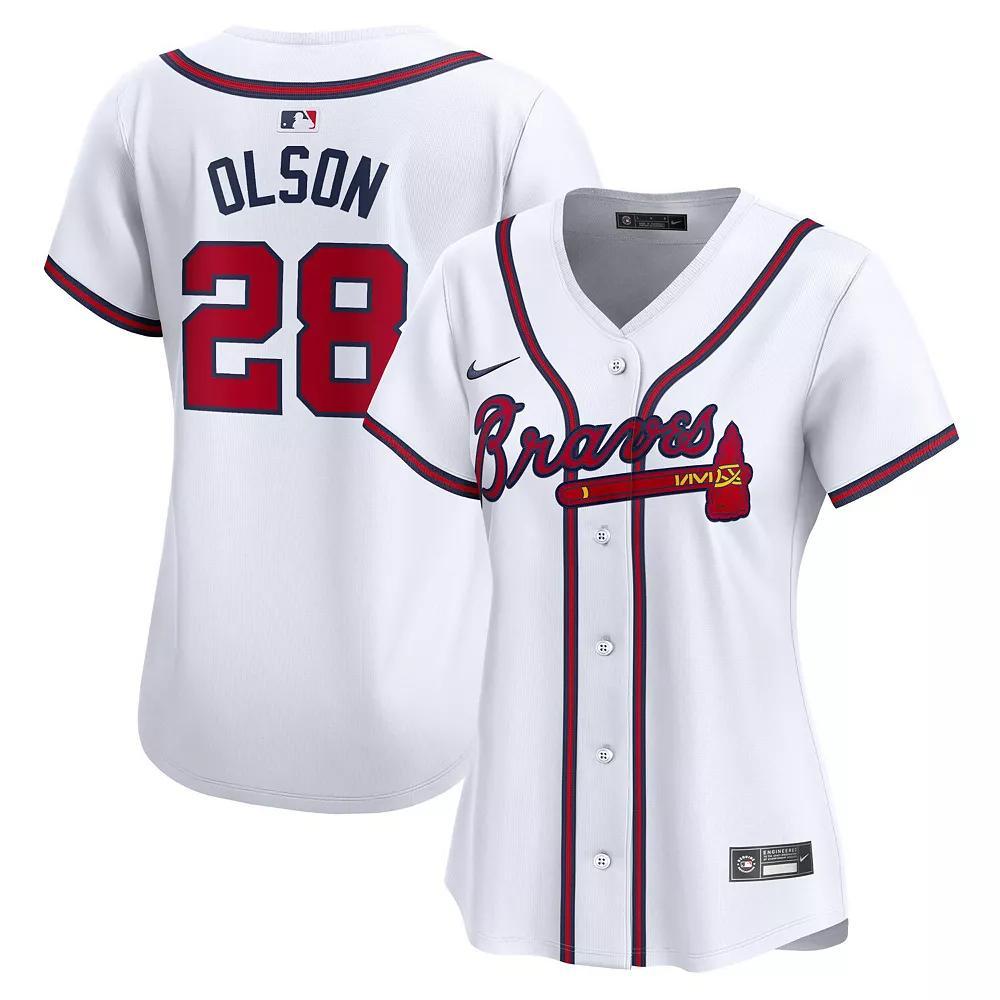 Women's Nike Matt Olson White Atlanta Braves Home Limited Player Jersey, Size: Large Product Image