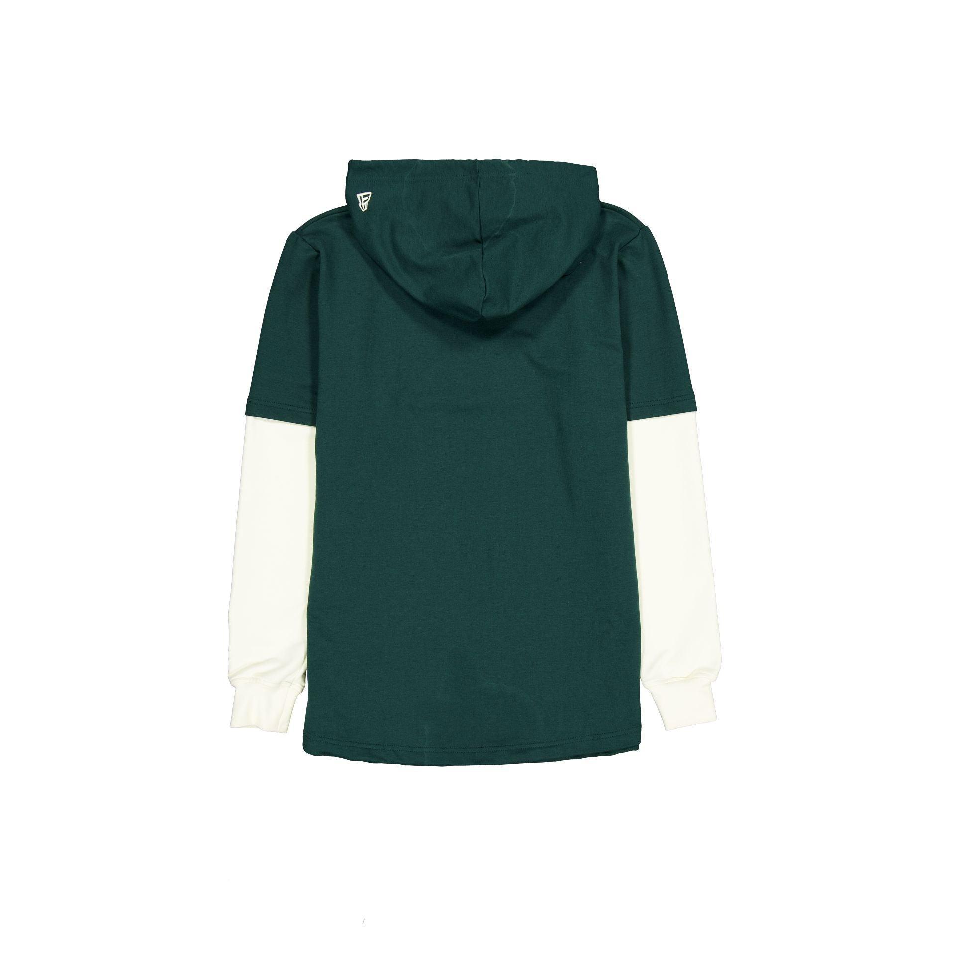 Philadelphia Eagles Dark Green Logo Select Hooded T-Shirt Male Product Image