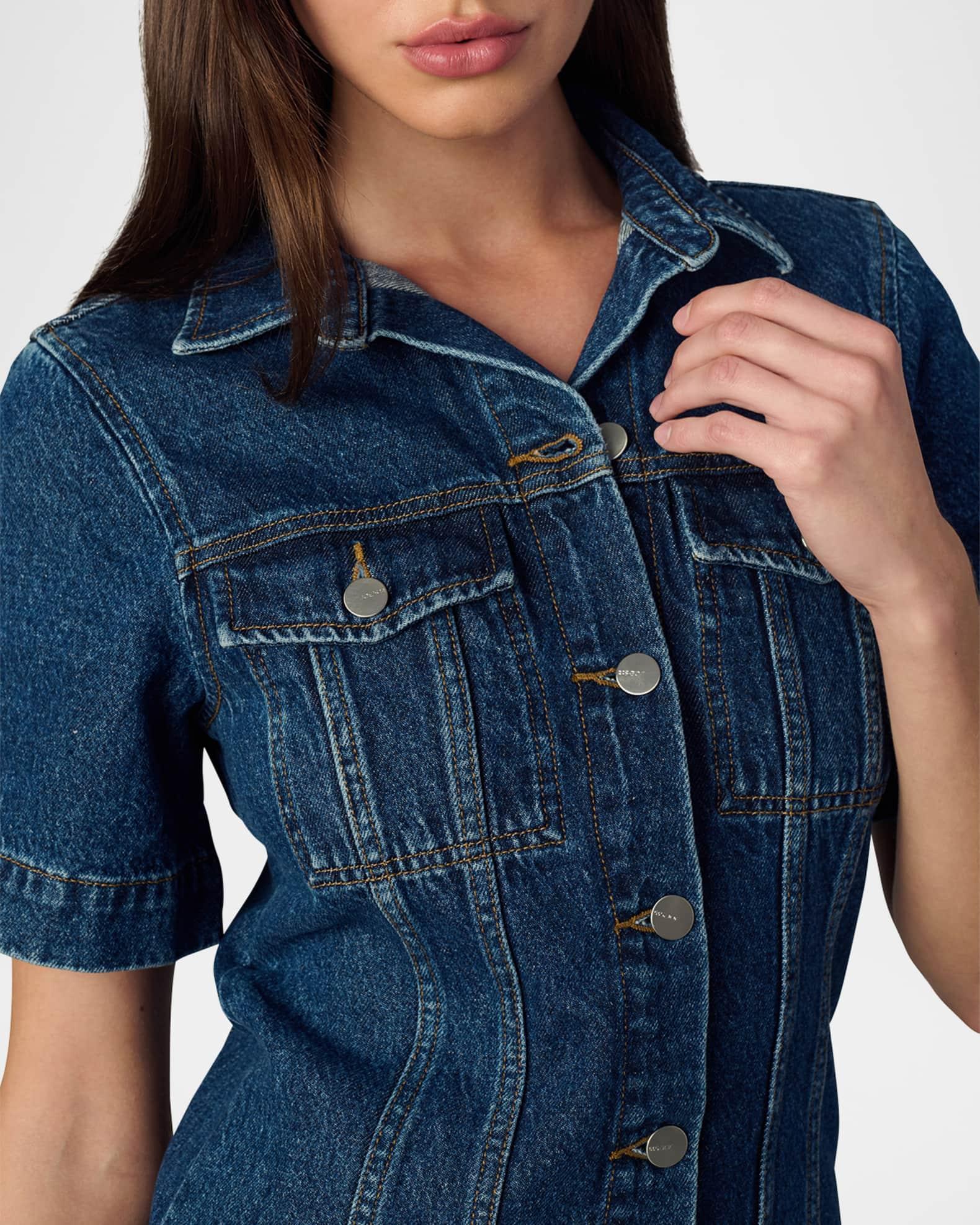 The Denim Trucker Shift Dress Product Image