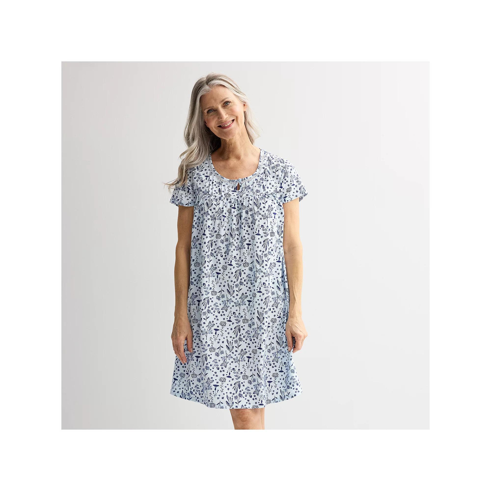 Womens Croft & Barrow Knit Sleep Gown Product Image