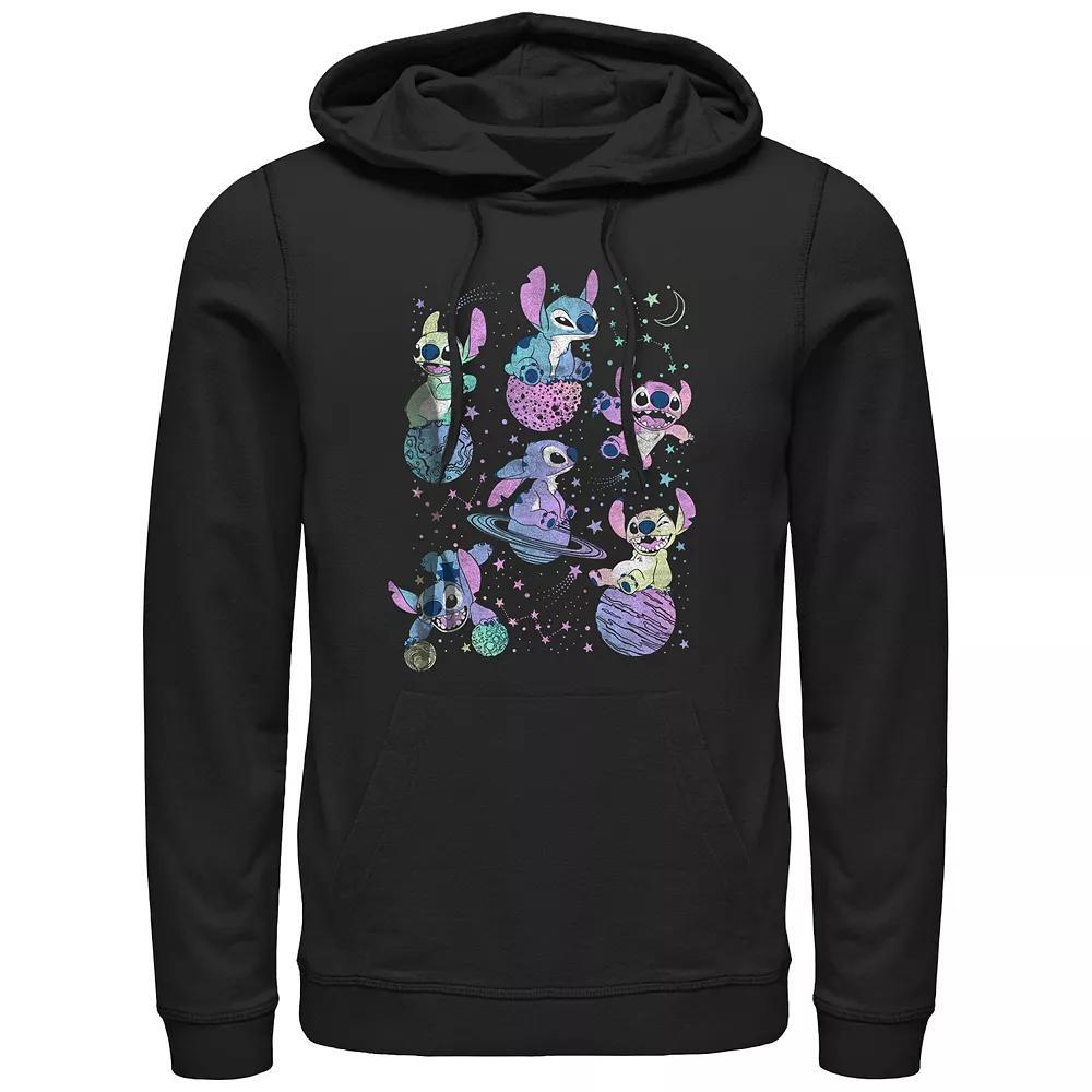 Men's Lilo & Stitch Planetary Stitch Graphic Hoodie, Size: Medium, Black Product Image