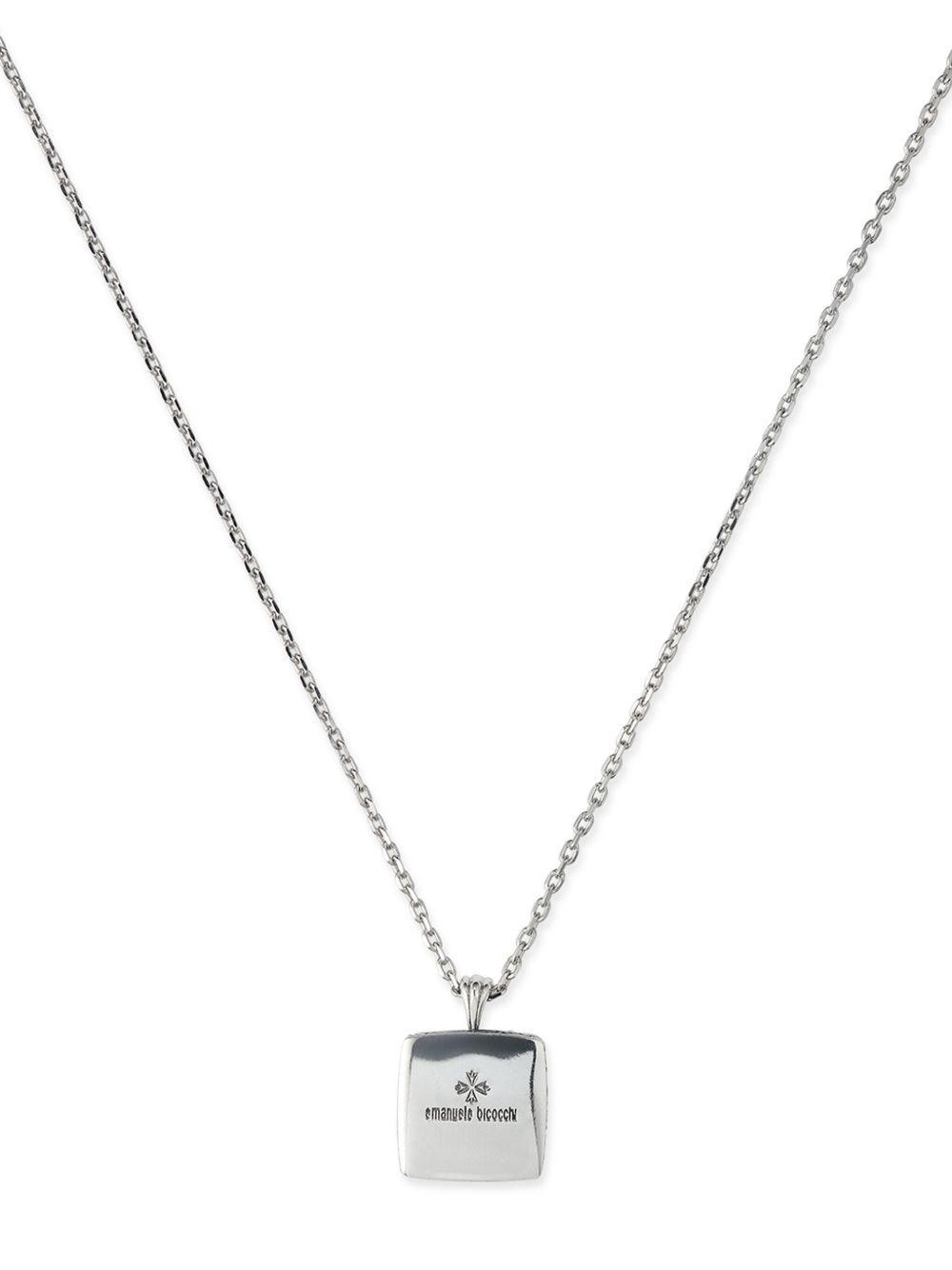 square onyx pendant necklace  Product Image