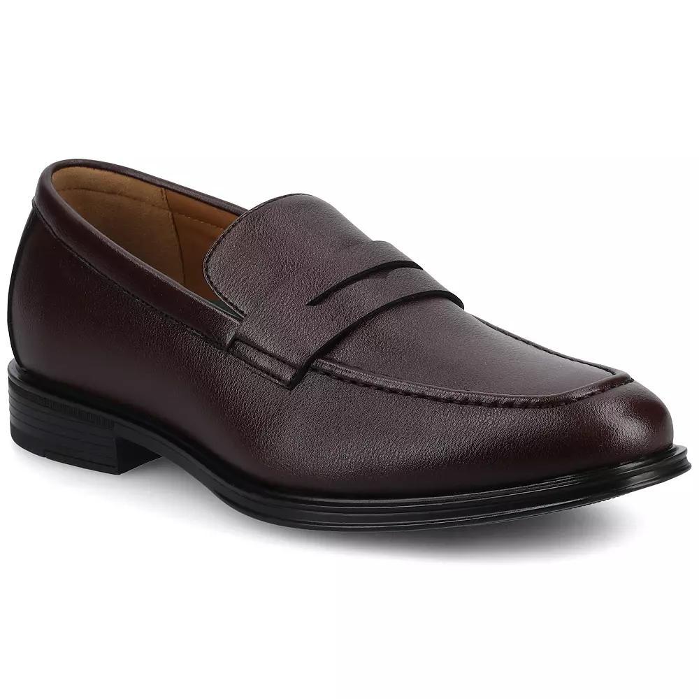 VANCE Phineas Mens Flexible Penny Loafers Red Product Image