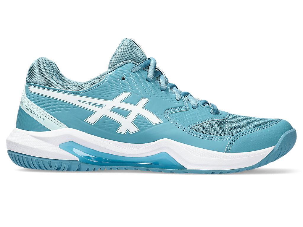 ASICS Women's GEL-Dedicate 8 Tennis Shoe (Gris /White) Women's Shoes Product Image