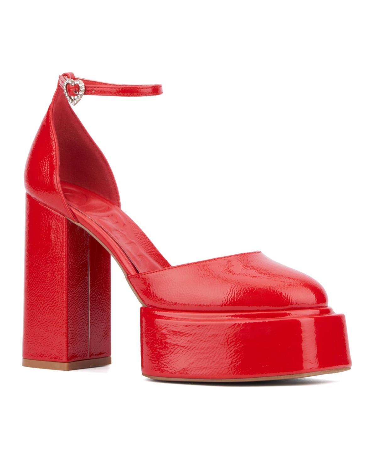 Olivia Miller Jupiter Women's Platform Heels, Size: 8.5, Red Product Image