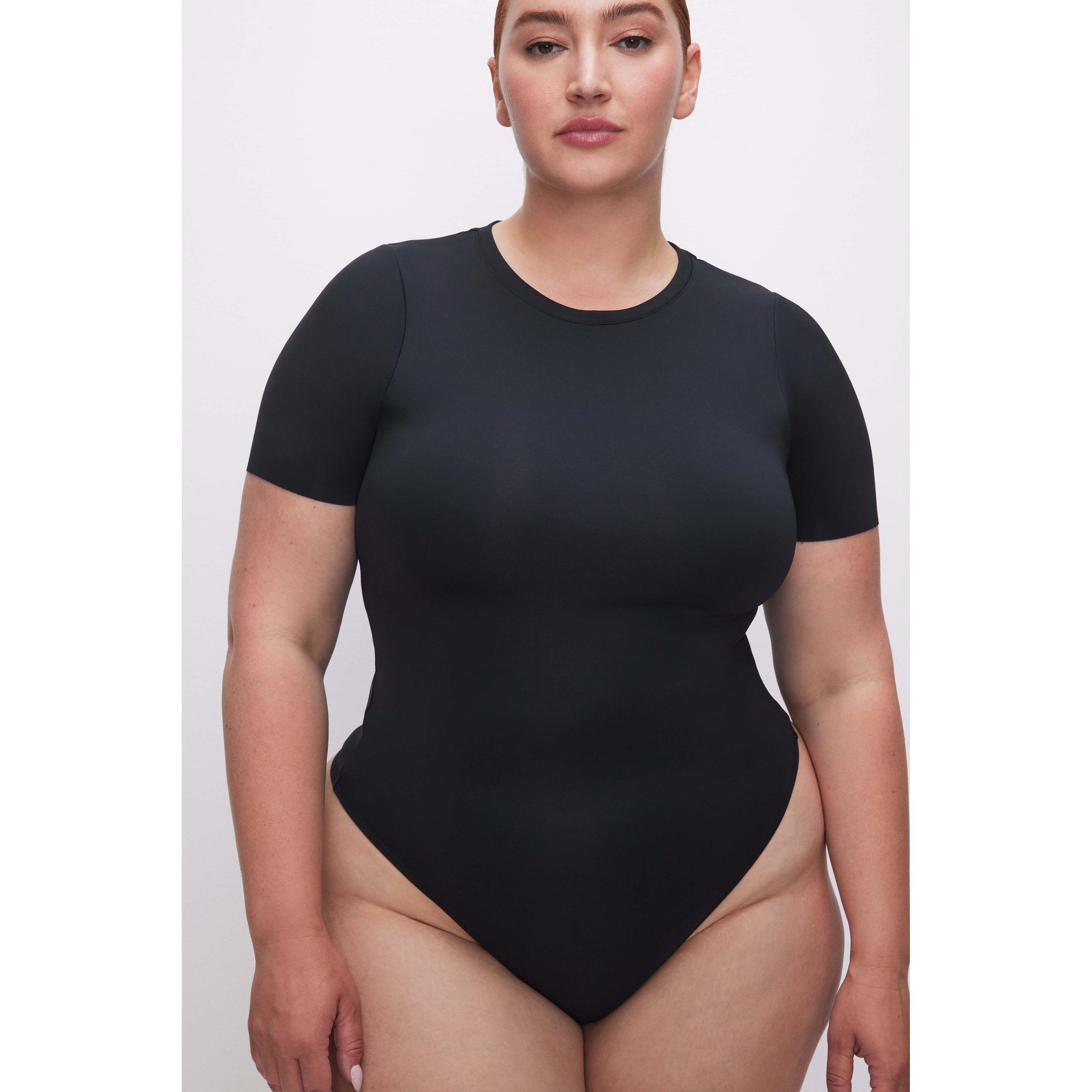 Good American Short Sleeve Scuba Bodysuit Product Image