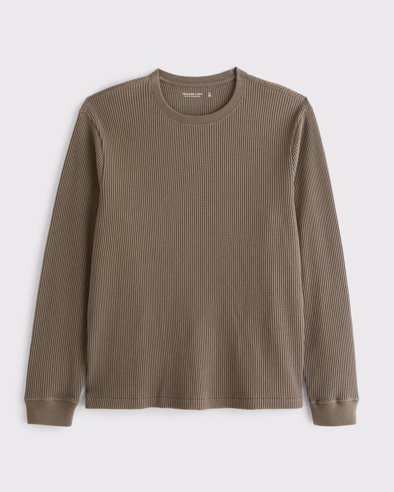 Long-Sleeve Classic Waffle Tee Product Image