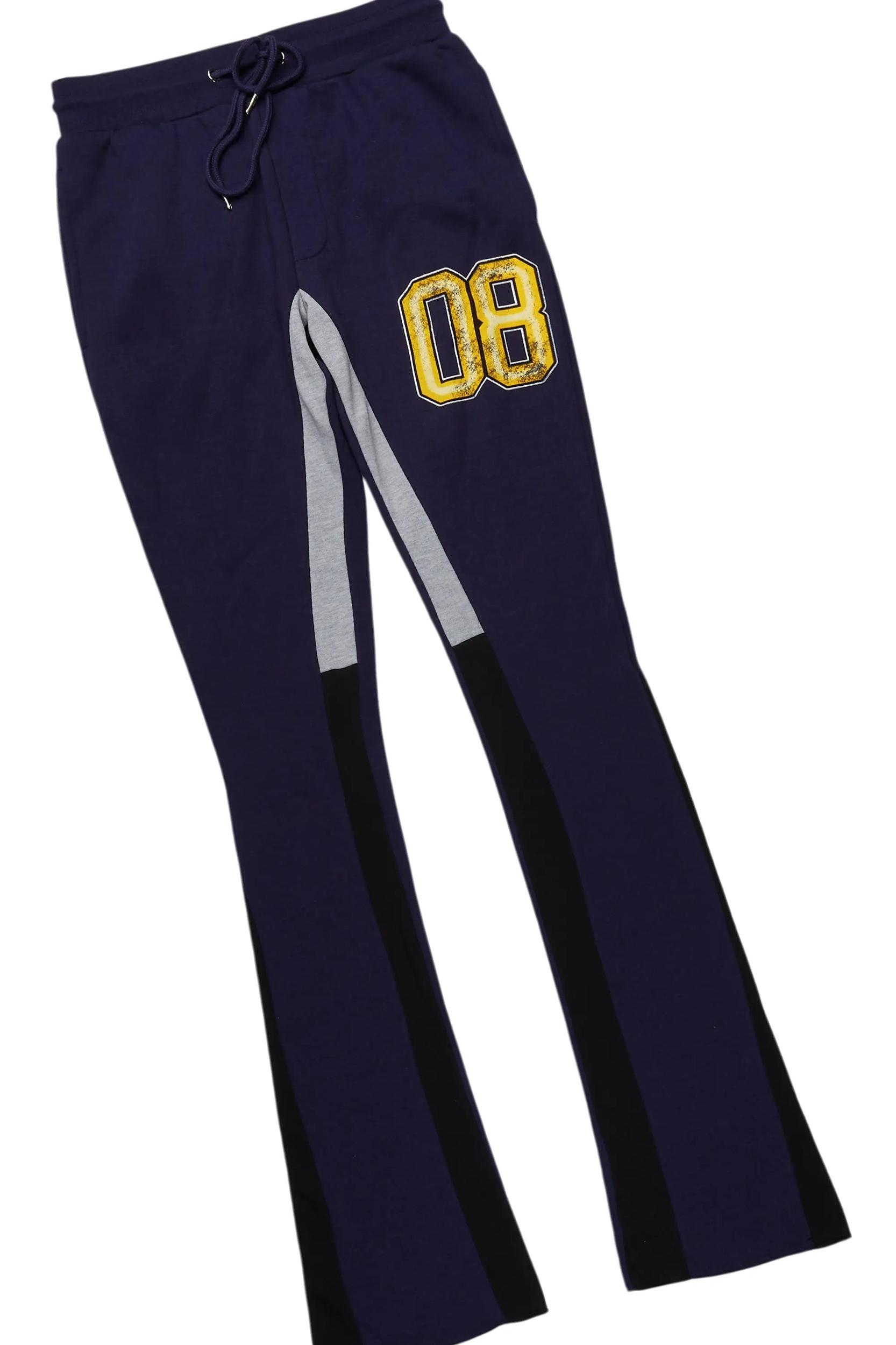 Fields Navy Stacked Flare Hoodie Track Set Male Product Image