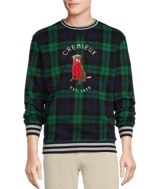 Cremieux Blue Label Blackwatch Plaid Chuck Sweatshirt Product Image