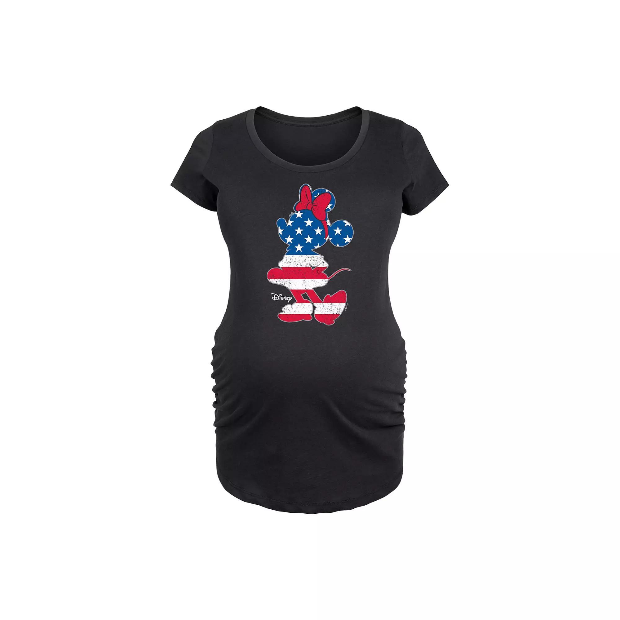Disneys Beauty and the Beast Maternity Smart Worthy Loyal Graphic Tee, Womens Product Image