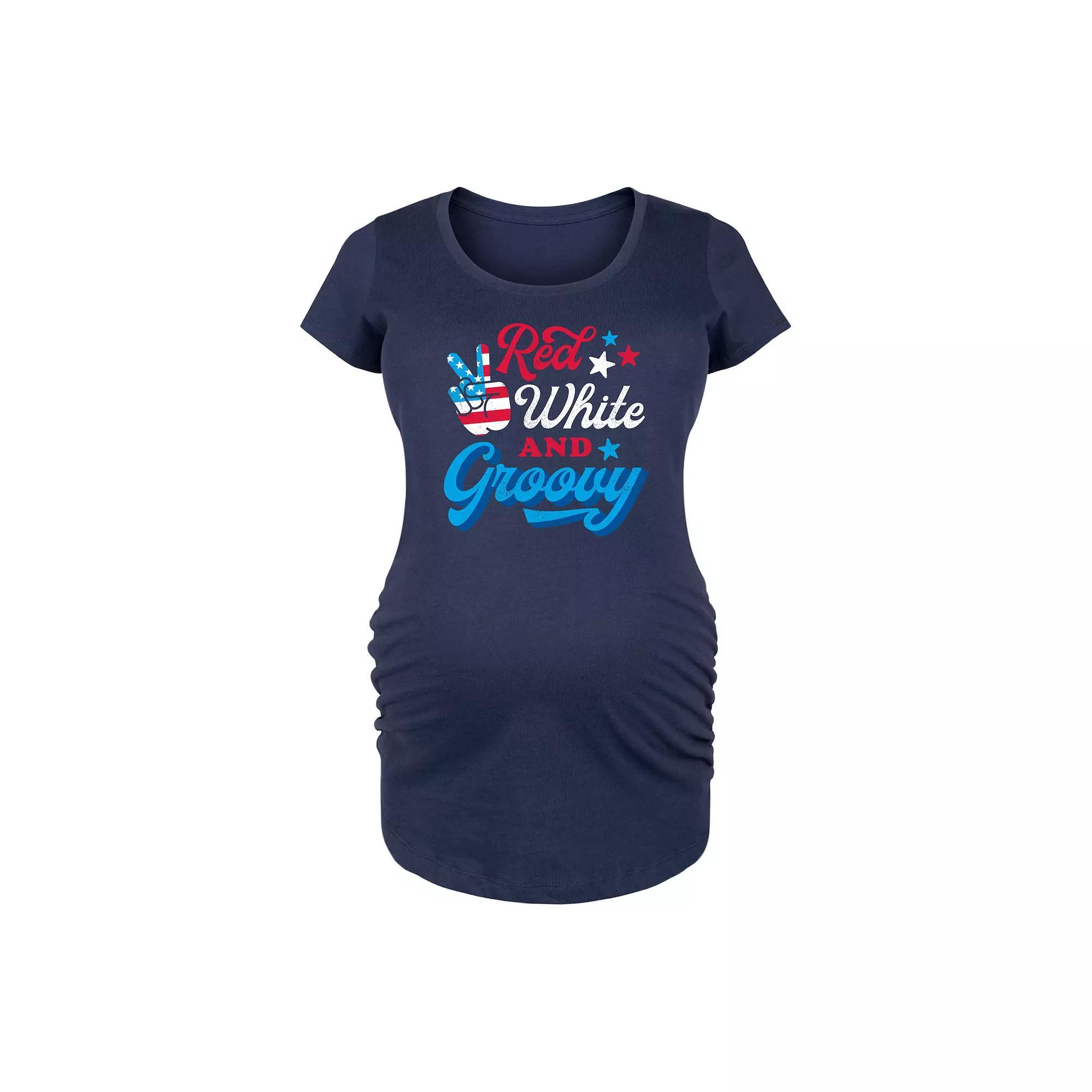 Maternity Checklist Mom Graphic Tee, Women's, Size: Small-Mat, Blue Product Image