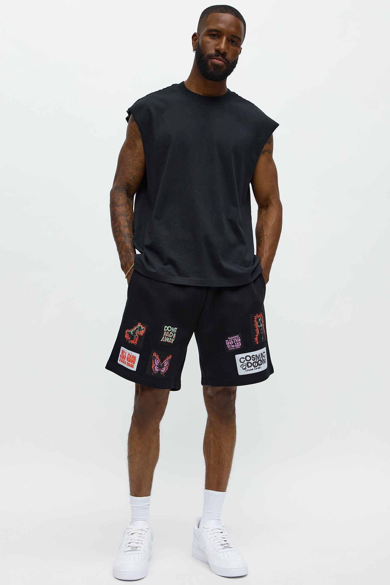 Tyson Relaxed Careless Shorts - Black Product Image